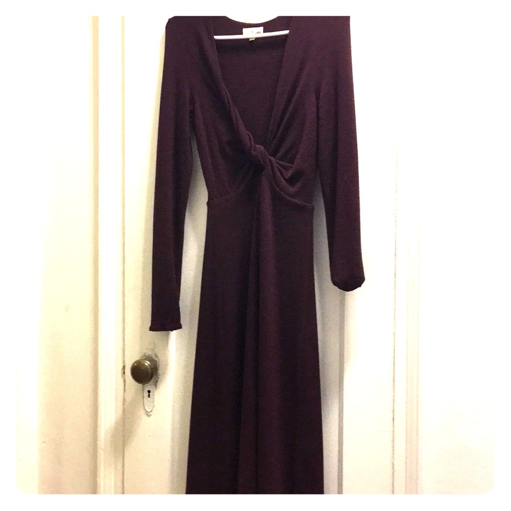Aritzia burgundy dress